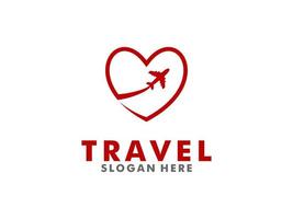 Travel logo template design vector