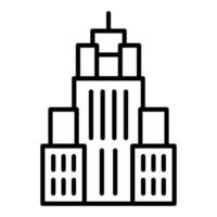 Empire State Building Icon Style vector