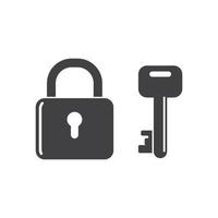 lock icon logo vector template