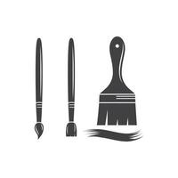 paint brush vector icon illustration