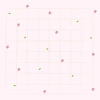 Seamless boho patterns with pink flower. Contemporary minimalistic trendy pink backgrounds for kids. Vector illustration Flat web design element for website or app, graphic design, logo, web site