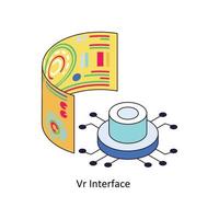 vr interfaz vector isométrica iconos sencillo valores ilustración valores