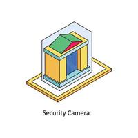 Security Camera Vector Isometric  Icons. Simple stock illustration stock