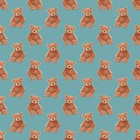 TEDDY BEAR PATTERN 03 vector