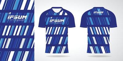 azul jersey deporte uniforme camisa diseño modelo vector