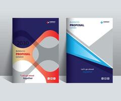 Proposal cover Design Template adept for multipurpose Projects vector