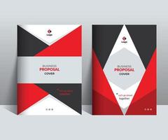 Business Proposal Cover Design Template Concept adept for Multipurpose projects vector