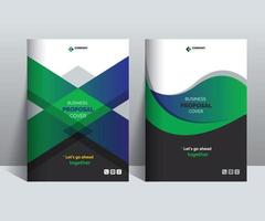 Business Proposal Cover Design Template concept adept for multipurpose Projects vector