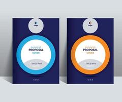 Proposal cover Design Template adept for multipurpose Projects vector