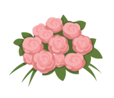 pastel hand draw flowers png