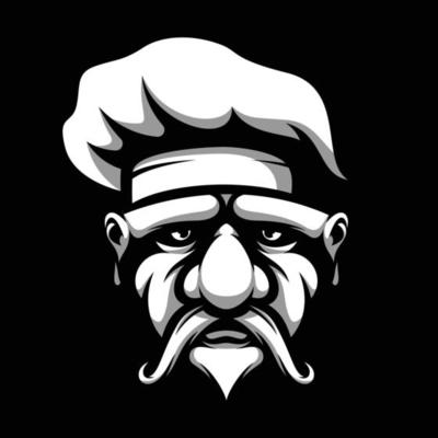 Old Man Mascot Design Vector