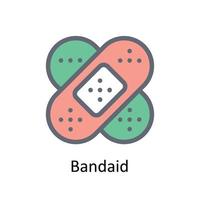 Bandage Vector Fill outline  Icons. Simple stock illustration stock