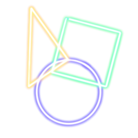 Elements Neon Retro style 80s. png