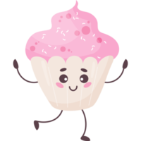 mignonne dessin animé muffin png