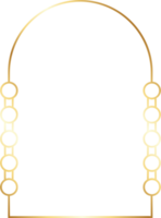 estético oro arco frontera png