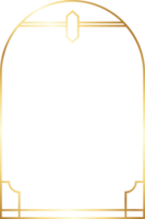 Aesthetic Gold Arch Border png