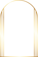 Aesthetic Gold Arch Border png