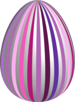kleur Pasen ei met patroon. realistisch viering symbool png