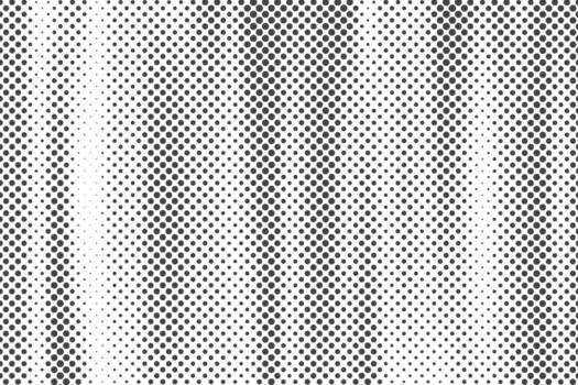 Halftone dotted background. Retro striped texture. Monochrome gradation effect. Vector pattern