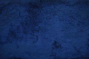 Navy Blue Grunge Concrete Wall Texture Background. photo