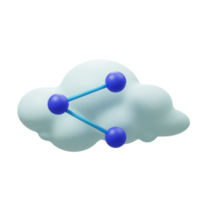 cloud data transfer icon 3d png
