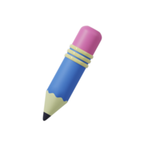 crayon 3d rendre png