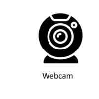 Webcam Vector  Solid  Icons. Simple stock illustration stock