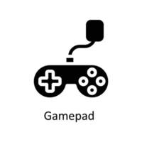 Gamepad  Vector  Solid  Icons. Simple stock illustration stock