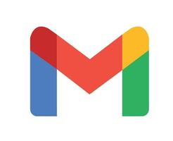Google Gmail Logo Symbol Design Vector Illustration
