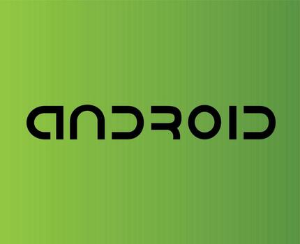 Android Operating system Icon Logo Software Phone Symbol Name Black Design Mobile Vector Illustration With Green Background