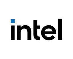 intel logo marca software computadora símbolo diseño vector ilustración