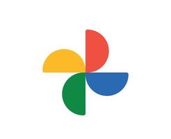 google foto logo símbolo diseño vector ilustración