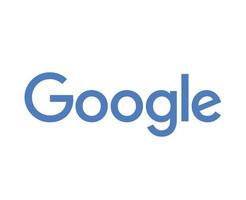 Google Logo Symbol Blue Design Vector Illustration