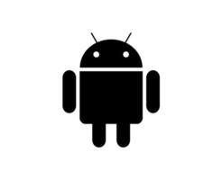 Android Operating system Icon Logo Software Phone Symbol Black Design Mobile Vector Illustration