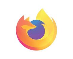 Mozilla Firefox Browser Brand Logo Symbol Design Software Illustration Vector