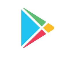 Google Play Brand Logo Symbol Design Software Phone Mobile Vector Illustration