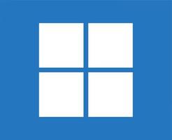 ventanas marca logo símbolo blanco diseño microsoft software vector ilustración con azul antecedentes