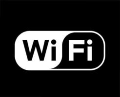 Wifi icono logo software teléfono símbolo con nombre diseño móvil vector ilustración con negro antecedentes