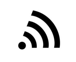 Wifi icono logo símbolo negro diseño móvil vector ilustración