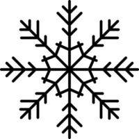 copo de nieve icono vector. ilustración de copo de nieve vector