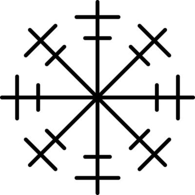 Snowflake icon. Christmas and winter theme. Simple flat black illustration on white background. Icon
