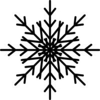 copo de nieve icono vector. ilustración de copo de nieve vector