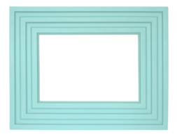 blå trä- ram på transparent bakgrund png fil