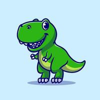 Premium Vector  Cute tyrannosaurus rex cartoon illustration. t