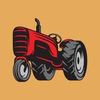 tractor, agricultura, dibujo vector