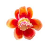 Cannonball flower on transparent background PNG File.