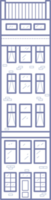 amsterdam Casa. facciata di europeo vecchio costruzione. Olanda casa. schema illustrazione png