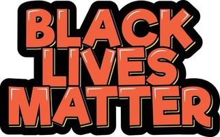 Black Lives Matter Lettering Vector