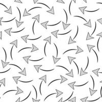 Seamless pattern with arrows on a white background vector