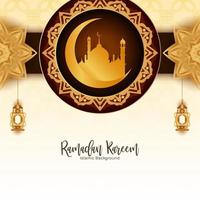 Ramadán kareem islámico festival celebracion decorativo antecedentes vector